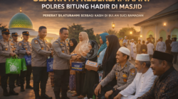 Eratkan Tali Silaturahmi di Bulan Suci, Polres Bitung Gelar Bakti Sosial di Masjid Al Muttaqien