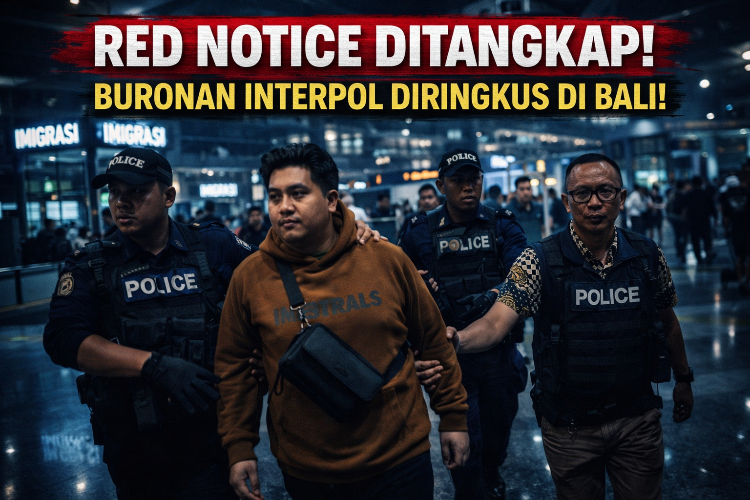 Penangkapan buron Red Notice kasus TPPO di Bandara Ngurah Rai Bali