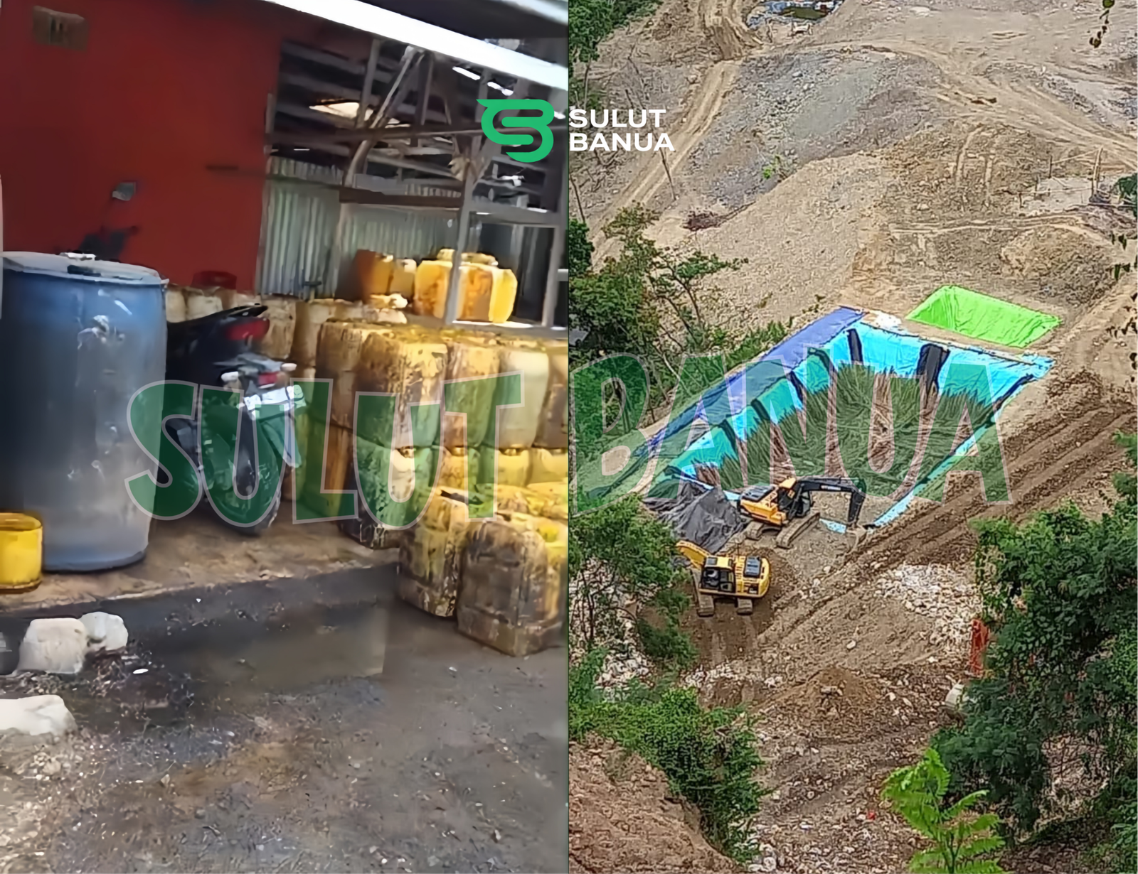 Lokasi Penampungan Solar Ilegal Kebun Raya.