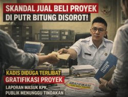 Skandal Jual Beli Proyek, Diduga Kadis PUTR Kota Bitung Terlibat Gratifikasi