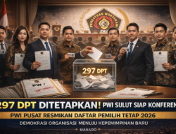 Konferensi PWI Sulut 2026: PWI Pusat Tetapkan 297 DPT Final