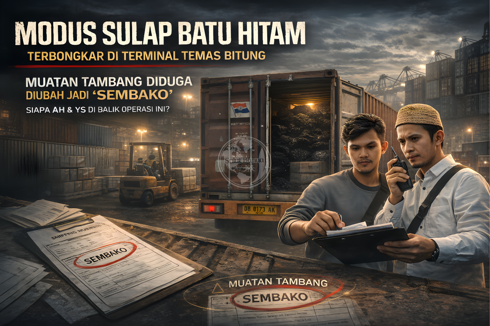 Penyelundupan Batu Hitam Bitung di Temas Line.