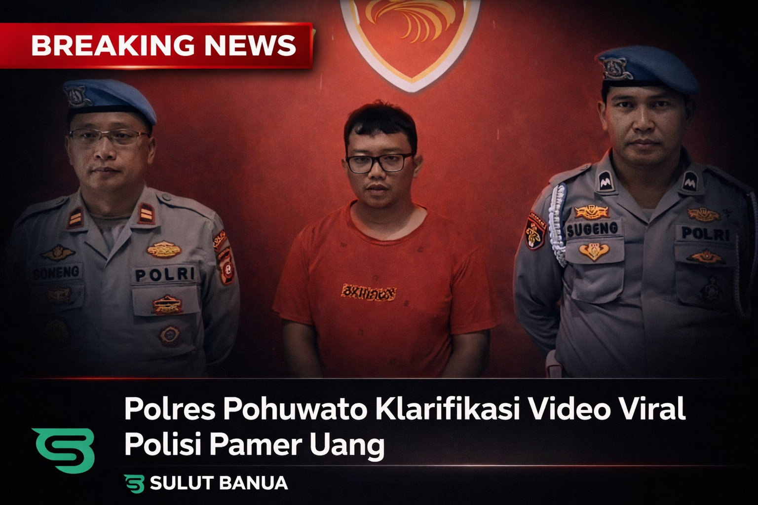 Atribut Alt: Anggota Polres Pohuwato klarifikasi video pamer uang miliaran.
