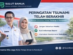 Peringatan Tsunami Berakhir, Wali Kota Bitung Minta Warga Tetap Waspada dan Hindari Hoaks