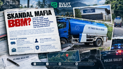 Ilustrasi Truk tangki PT Pinus Mulia Abadi yang diduga menyuplai Gudang BBM Tanjung Merah