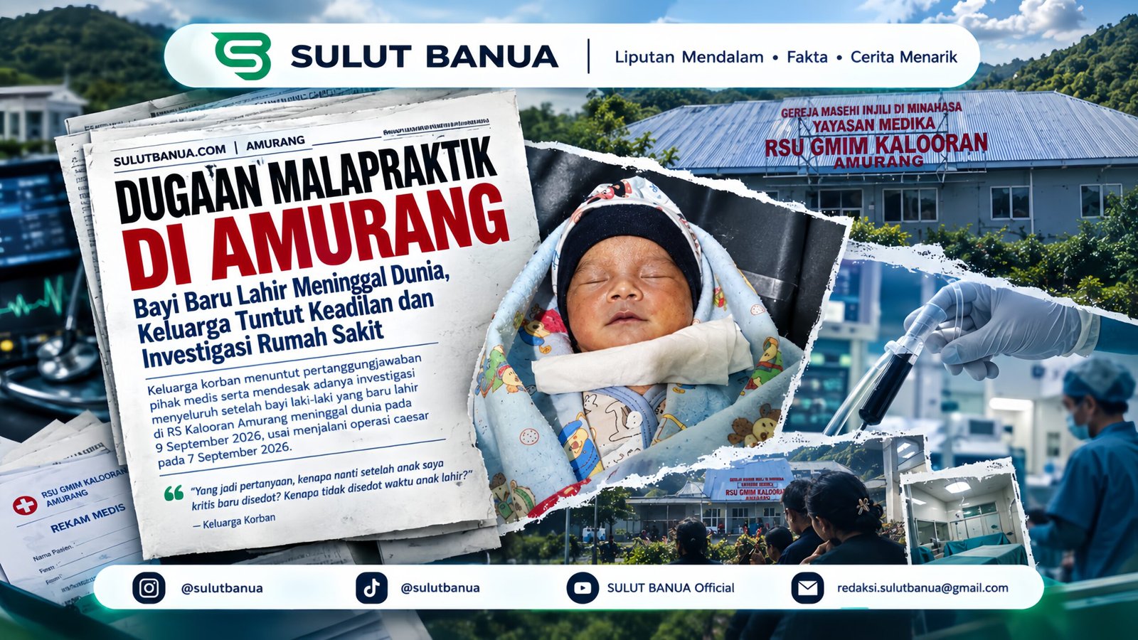 Ilustrasi Dugaan kasus malapraktik RS Kalooran Amurang