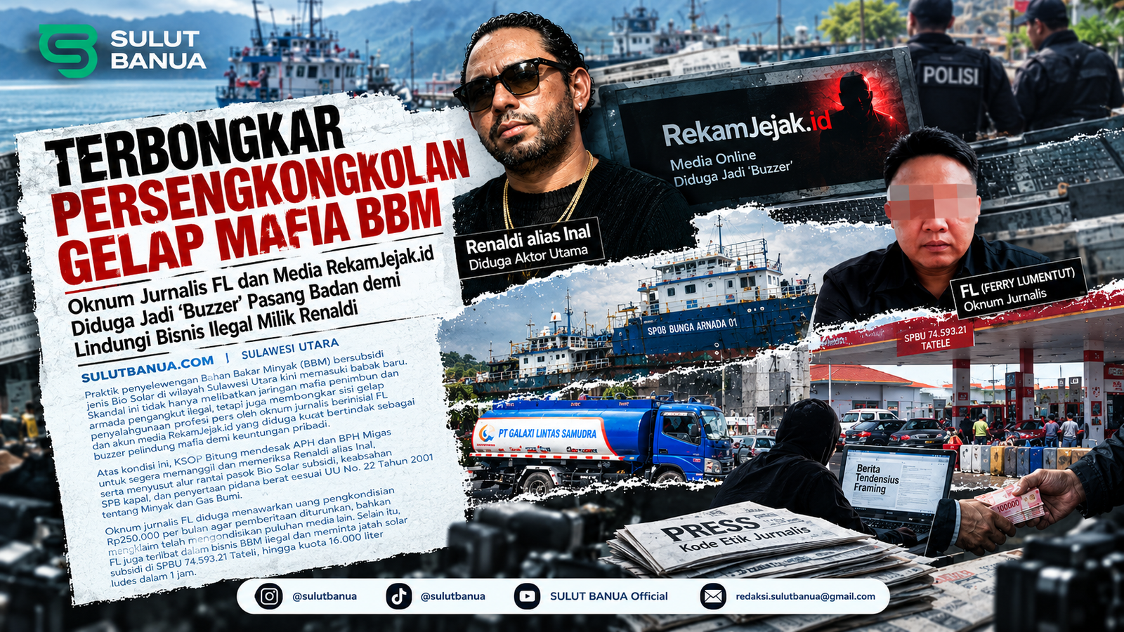 Dugaan keterlibatan oknum jurnalis dalam skandal mafia BBM Sulawesi Utara