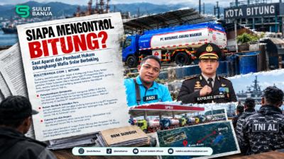 Lokasi gudang penimbunan mafia solar Bitung di Kampung Kusu-Kusu